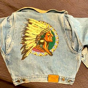 Rare Ralph Lauren Indian head denim jacket